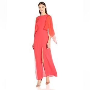 BCBG Maxazria coral color maxi dress, size 8
